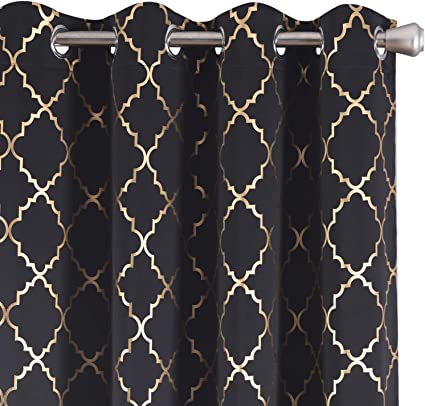 Black and Gold Curtains