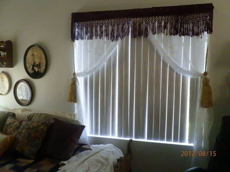 how-to-hang-a-scarf-curtain-over-vertical-blinds