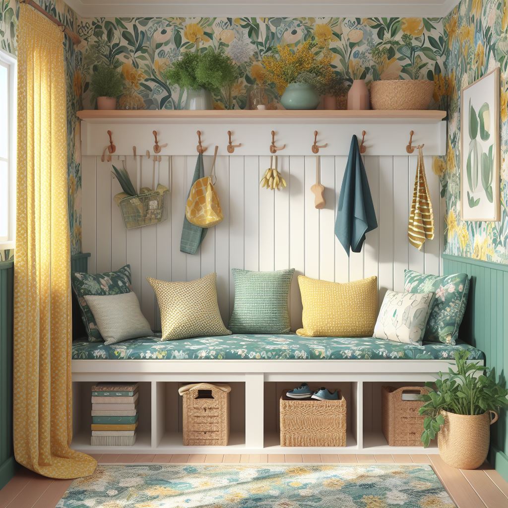 How to Make a Cheery, Colorful Mudroom